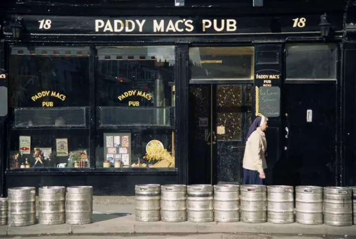 Framed Print : Barrels outside Paddy Macs Pub Framed Print : Barrels outside Paddy Macs Pub