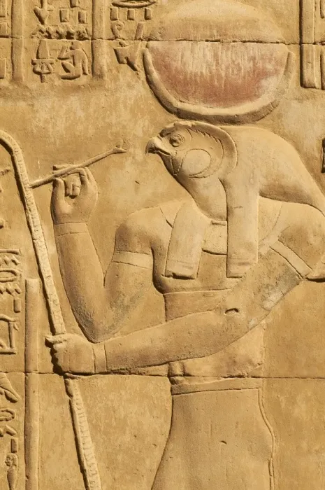 Framed Print : Bas relief, Temple of Sobek and Haroeris, Kom Ombo, Egypt, North Africa, Africa Framed Print : Bas relief, Temple of Sobek and Haroeris, Kom Ombo, Egypt, North Africa, Africa