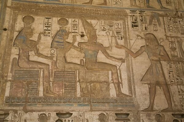 Bas-reliefs, Medinet Habu (Mortuary Temple of Ramses III), West Bank, Luxor, Thebes