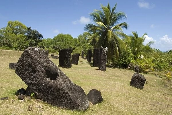 Basalt monoliths of Badrulchau, northern Babeldaob, Palau, Micronesia, Western Pacific Ocean