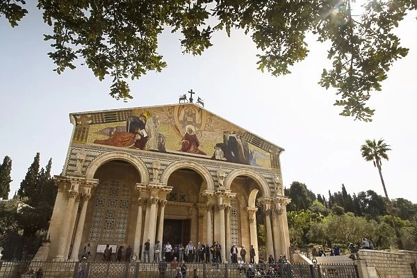 The Basilica of the Agony (Church of All Nations) at the Garden of Gethsemane, Jerusalem, Israel, Middle East