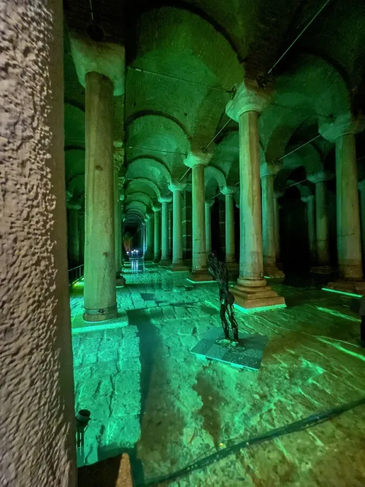 Framed Print : Basilica Cistern with green illumination, Istanbul, Turkey, Europe Framed Print : Basilica Cistern with green illumination, Istanbul, Turkey, Europe