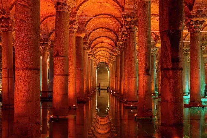 Framed Print : Basilica Cistern, Sultanahmet, UNESCO World Heritage Site, Fatih District, Istanbul Province, Turkey, Europe Framed Print : Basilica Cistern, Sultanahmet, UNESCO World Heritage Site, Fatih District, Istanbul Province, Turkey, Europe