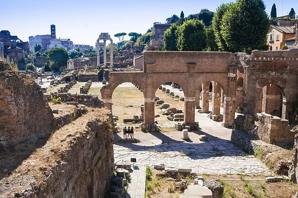 Basilica Julia, Roman Forum, UNESCO World Heritage Site, Rome, Lazio, Italy, Europe