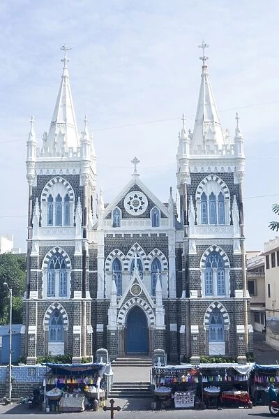 Basilica of Our Lady of the Mount (Mount Mary Church), a Catholic church located in the heart of the Goan community in Bandra, Mumbai, Maharashtra, India, Asia