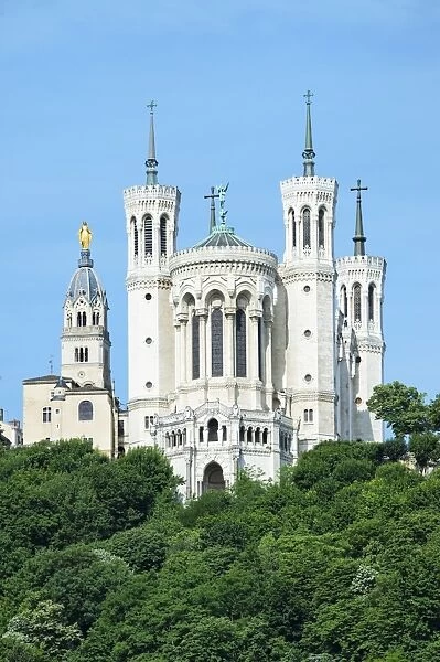Basilica Notre-Dame de Fourviere, UNESCO World Heritage Site, Lyon, Rhone, France, Europe