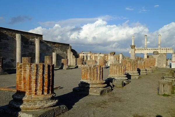 Basilica, Pompeii, UNESCO World Heritage Site, the ancient Roman town near Naples
