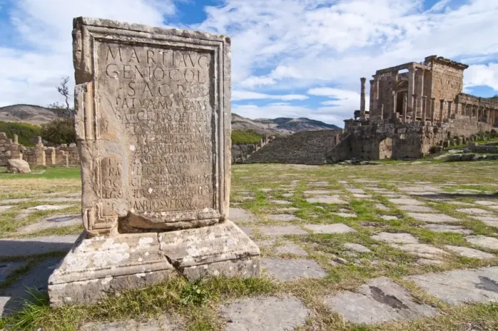 Framed Print : Basilica and Temple des Septimes at the Roman ruins of Djemila, UNESCO World Heritage Site Framed Print : Basilica and Temple des Septimes at the Roman ruins of Djemila, UNESCO World Heritage Site