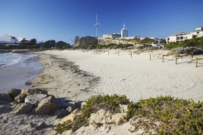 Framed Print : Bathers Beach and Round House, Fremantle, Western Australia, Australia, Pacific Framed Print : Bathers Beach and Round House, Fremantle, Western Australia, Australia, Pacific