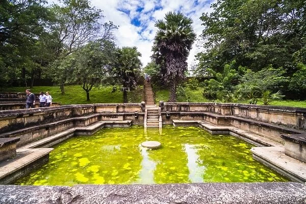 Bathing Pool (Kumara Pokuna) of Parakramabahus Royal Palace, Polonnaruwa, UNESCO World Heritage Site, Cultural Triangle, Sri Lanka, Asia