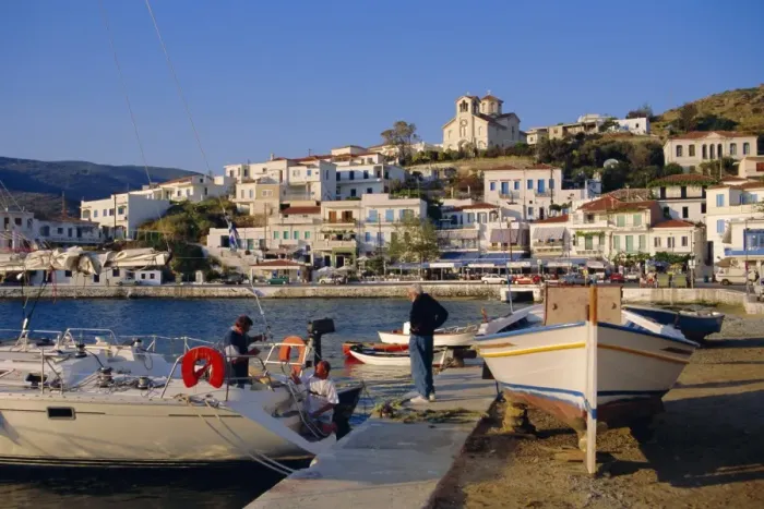 Framed Print : Batsi, Andros Framed Print : Batsi, Andros