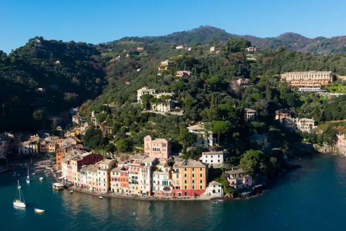 Framed Print : The bay of Portofino seen from Castello Brown, Genova (Genoa), Liguria, Italy, Europe Framed Print : The bay of Portofino seen from Castello Brown, Genova (Genoa), Liguria, Italy, Europe
