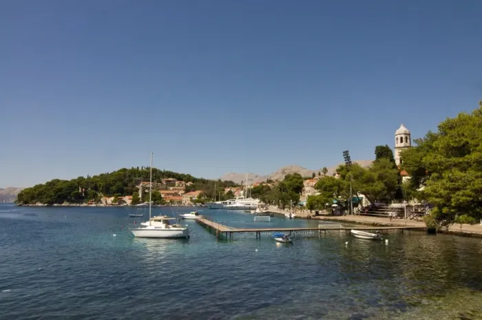 Framed Print : Bay of the town of Cavtat, Croatia, Europe Framed Print : Bay of the town of Cavtat, Croatia, Europe