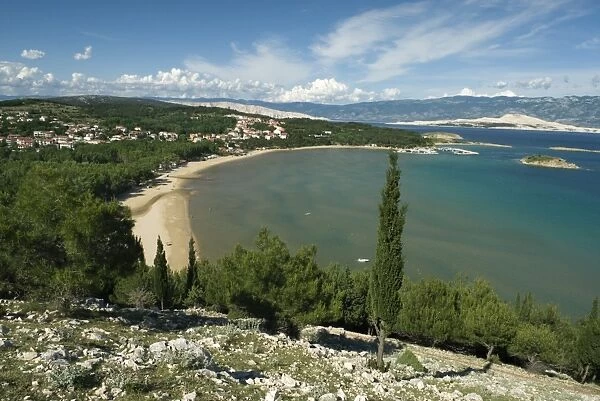 Bay of Veli Mel, San Marino, Lopar Peninsula, Rab Island, Kvarner Gulf, Croatia, Adriatic, Europe
