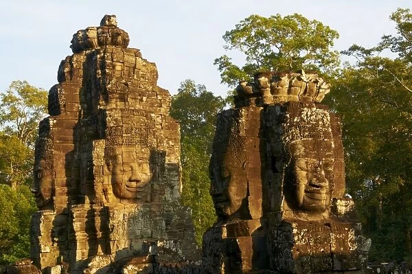 Bayon temple, dating from the 13th century, Angkor, UNESCO World Heritage Site