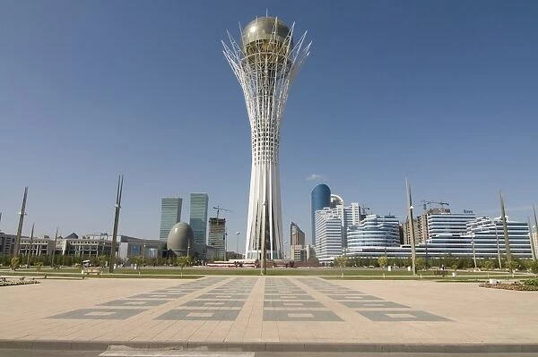 Bayterek Tower, modern landmark, Astana, Kazakhstan, Central Asia