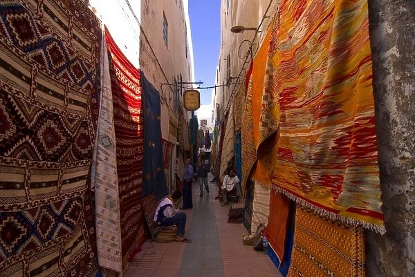 Bazaar in the coastal city of Essaouira, UNESCO World Heritage Site, Morocco