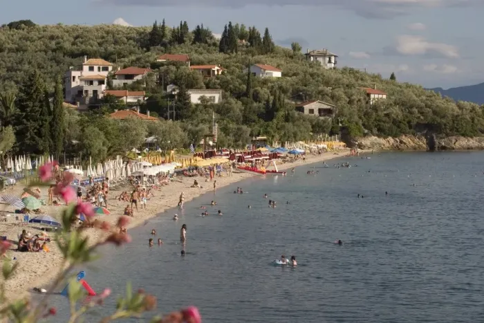 Framed Print : Beach, Afissos, Pelion, Thessaly, Greece, Europe