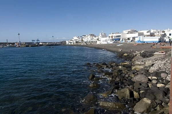 The beach of Agaete, Gran Canaria, Canary Islands, Spain, Atlantic, Europe