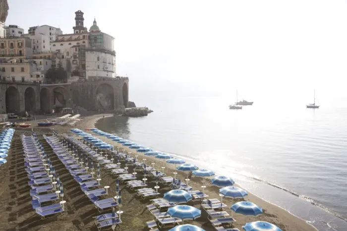 Framed Print : The beach of Atrani, Costiera Amalfitana, UNESCO World Heritage Site, Campania