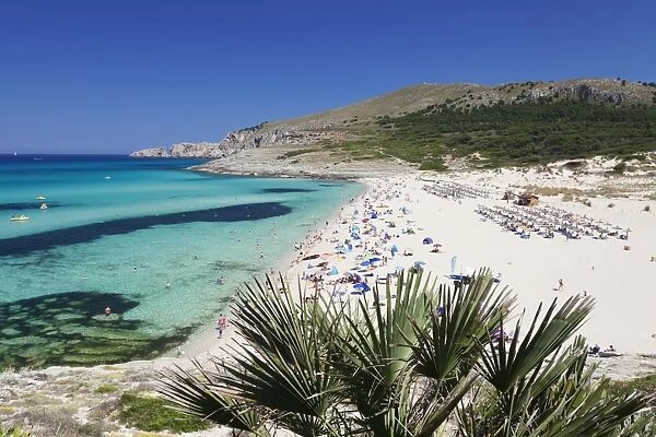 Beach and bay Cala Mesquita, Capdepera, Majorca (Mallorca), Balearic Islands (Islas Baleares), Spain, Mediterranean, Europe