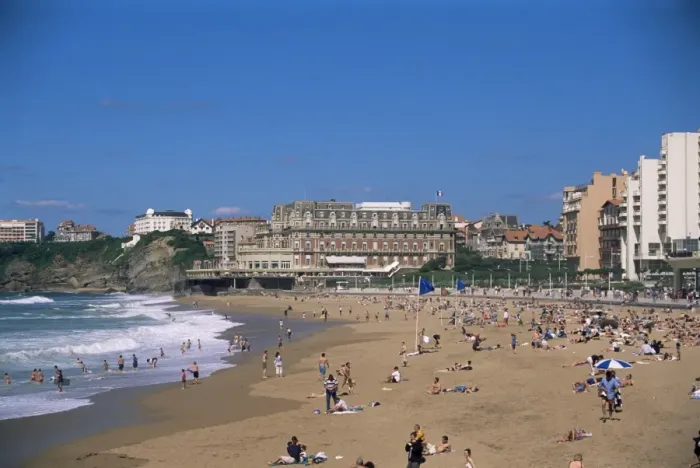 Framed Print : The beach, Biarritz, Aquitaine, France, Europe Framed Print : The beach, Biarritz, Aquitaine, France, Europe