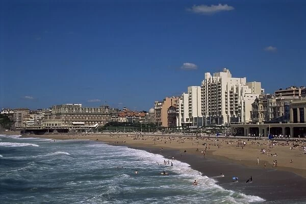 The beach, Biarritz, Aquitaine, France, Europe