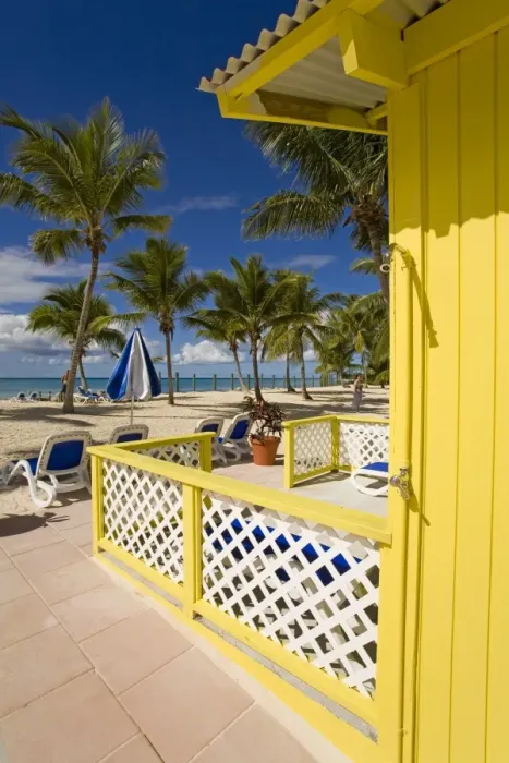 Framed Print : Beach cabana, Princess Cays, Eleuthera Island, Bahamas, West Indies, Central America Framed Print : Beach cabana, Princess Cays, Eleuthera Island, Bahamas, West Indies, Central America