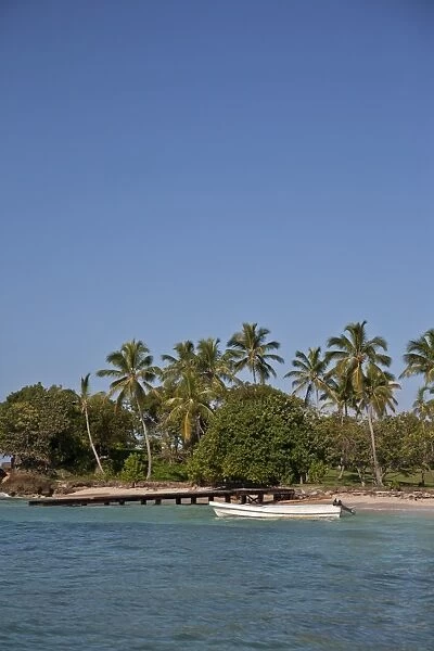 Beach, Cayo Levantado, Samana Bay, Dominican Republic, Greater Antilles, West Indies, Caribbean, Central America