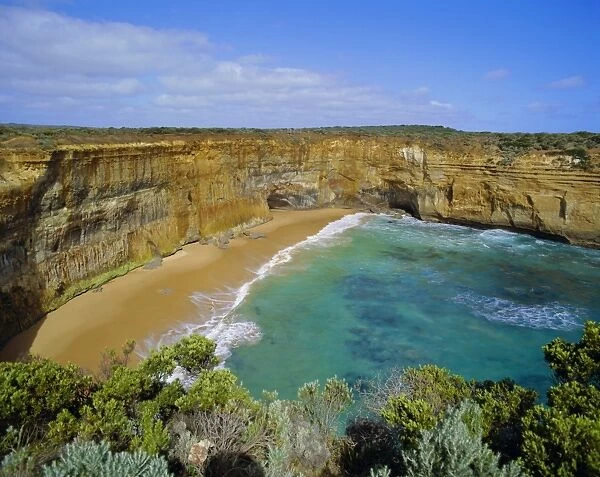 Beach and cliffs, the Great Ocean Road, Victoria, Australia