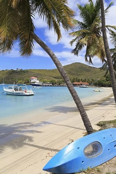 Beach in Cruz Bay, St. John, United States Virgin Islands, West Indies, Caribbean, Central America