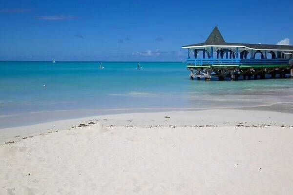 Beach, Dickenson Bay, St. Georges, Antigua, Leeward Islands, West Indies, Caribbean, Central America