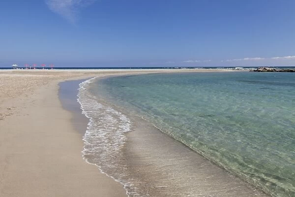 Beach of Frangokastello, Chania, South Crete, Crete, Greek Islands, Greece, Europe