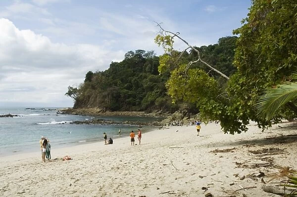 Beach inside Manuel Antonio National Park, Pacific Coast, Costa Rica, Central America