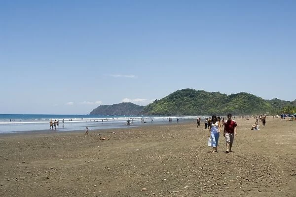 Beach at Jaco, a surfing and party town, Pacific Coast, Costa Rica, Central America