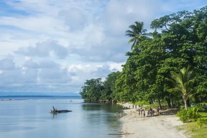 Framed Print : Beach in Kokopo, East New Britain, Papua New Guinea, Pacific Framed Print : Beach in Kokopo, East New Britain, Papua New Guinea, Pacific