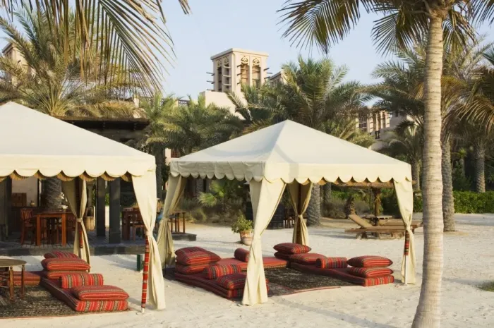 Framed Print : The beach at the Madinat Jumeirah Hotel Framed Print : The beach at the Madinat Jumeirah Hotel
