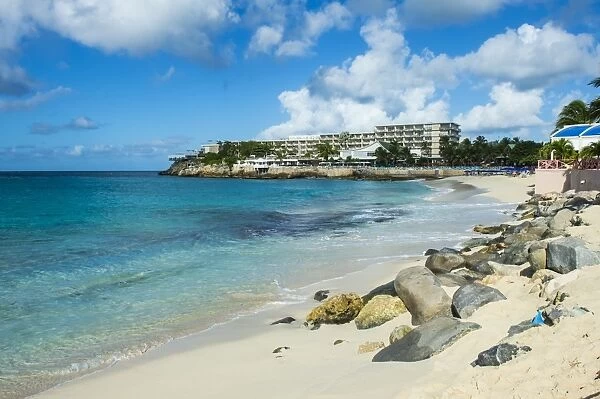 Beach at Maho Bay, Sint Maarten, West Indies, Caribbean, Central America