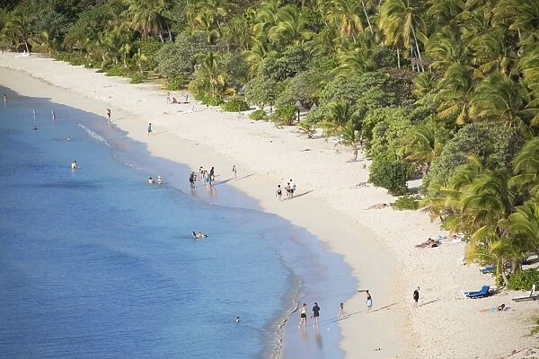 Beach at Mana Island Resort, Mana Island, Mamanuca Islands, Fiji, South Pacific, Pacific