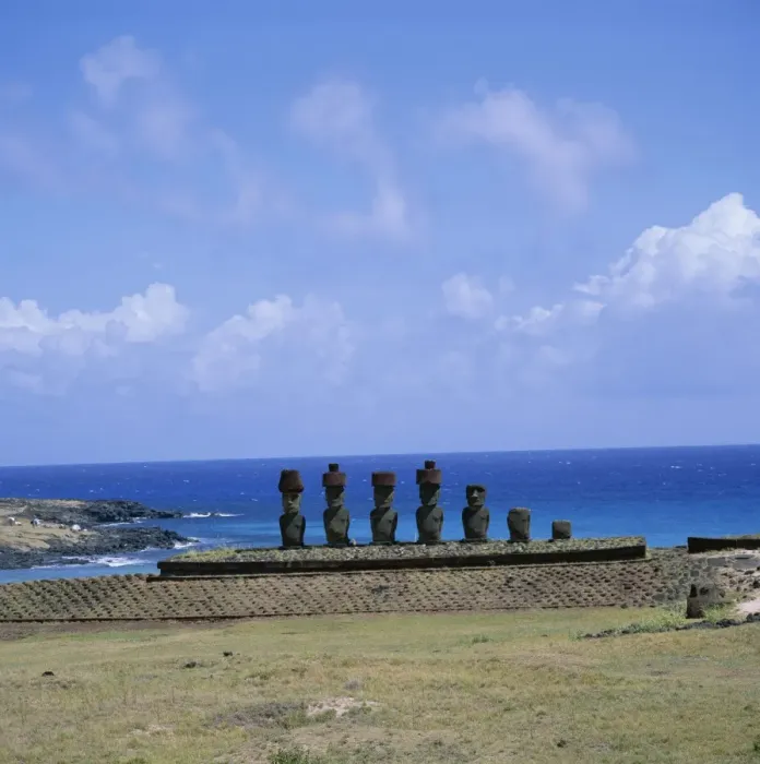 Framed Print : Beach with Nau Nau, Easter Island, Pacific Ocean, Chile, South America Framed Print : Beach with Nau Nau, Easter Island, Pacific Ocean, Chile, South America