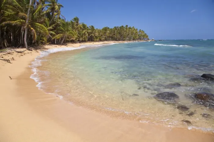 Framed Print : Beach near Garret Point, Little Corn Island, Corn Islands, Nicaragua, Central America