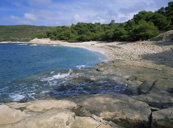 Beach near Vis, Croatia, Dalmatia, Dalmatian Coast, Europe