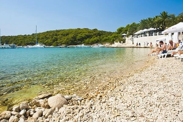 Beach, Pakleni Islands (Paklinski Islands), Dalmatian Coast, Adriatic Sea, Croatia, Europe
