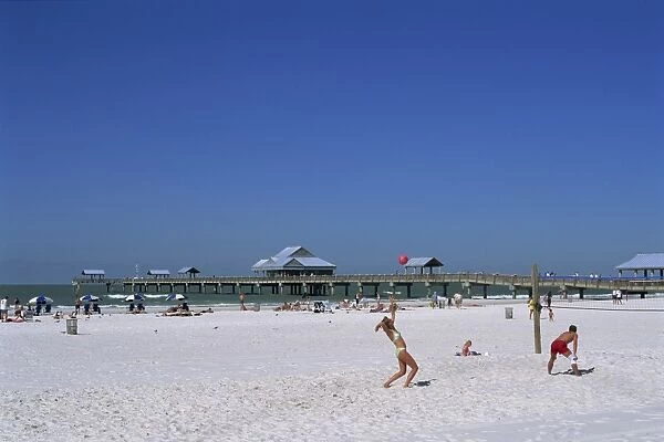 The beach and pier
