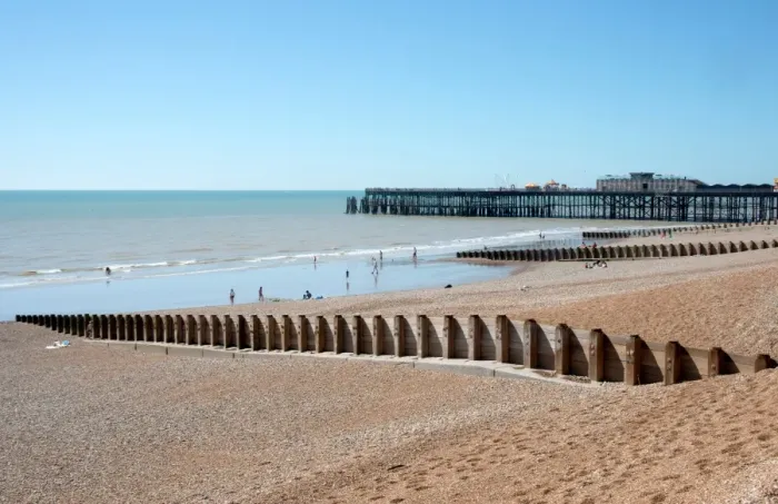 Framed Print : The beach and pier at Hastings, East Sussex, England, United Kingdom, Europe Framed Print : The beach and pier at Hastings, East Sussex, England, United Kingdom, Europe