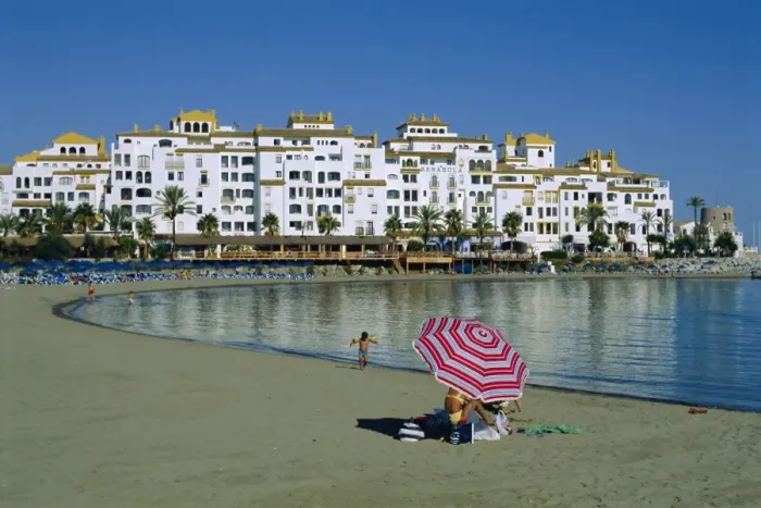 Framed Print : Beach at Puerto Banus near Marbella Framed Print : Beach at Puerto Banus near Marbella