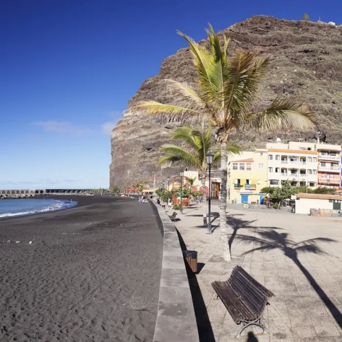 Framed Print : Beach of Puerto de Tazacorte, La Palma, Canary Islands, Spain, Europe Framed Print : Beach of Puerto de Tazacorte, La Palma, Canary Islands, Spain, Europe