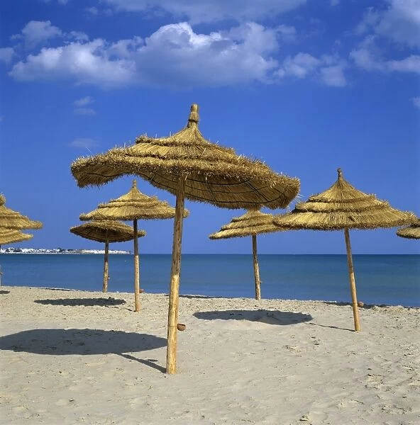 Beach scene, Hammamet, Cap Bon, Tunisia, North Africa, Africa