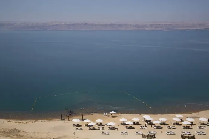 Framed Print : Beach swimming area, Crown Plaza Dead Sea Hotel, Dead Sea, Jordan, Middle East Framed Print : Beach swimming area, Crown Plaza Dead Sea Hotel, Dead Sea, Jordan, Middle East