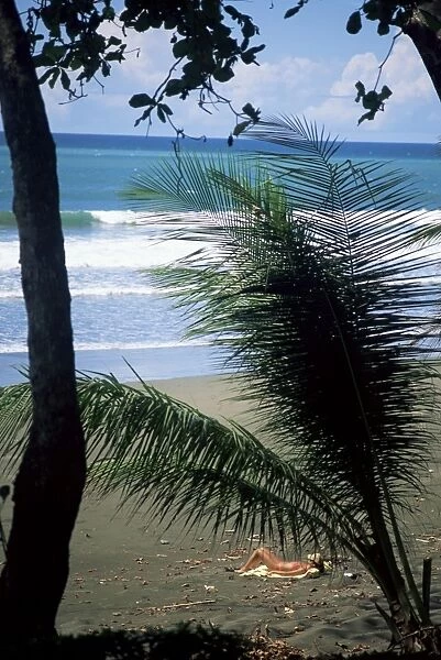 Beach tan on the Pacific Ocean, Corcovado National Park, Peninsula de Osa